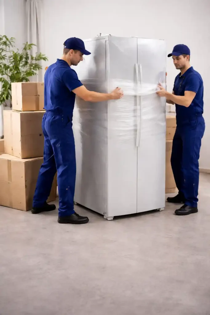 تغليف الأجهزة الكهربائية بعناية أثناء نقل العفش والأثاث